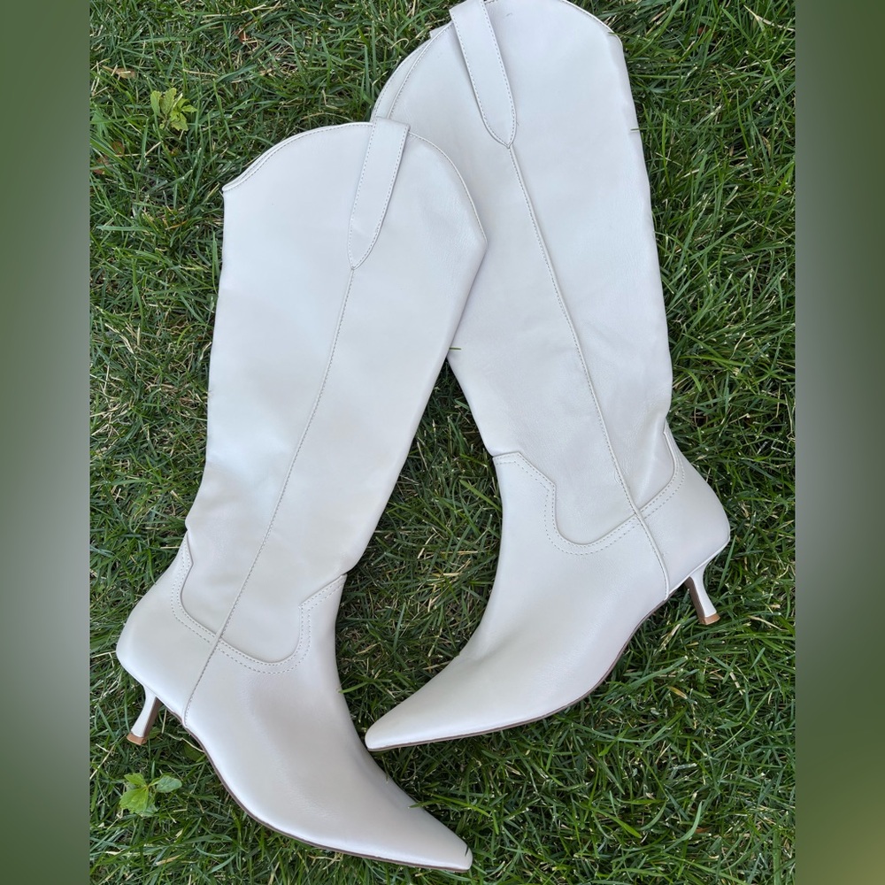 Elegant Knee High Heeled Boots